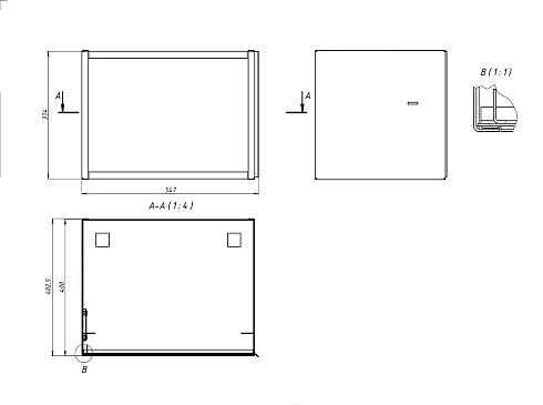 Шкаф антивандальный AV 550*370*300